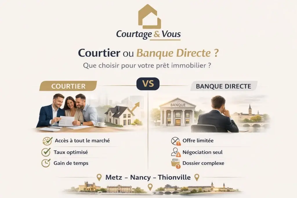 Courtier ou banque directe : que choisir pour son prêt immobilier ?