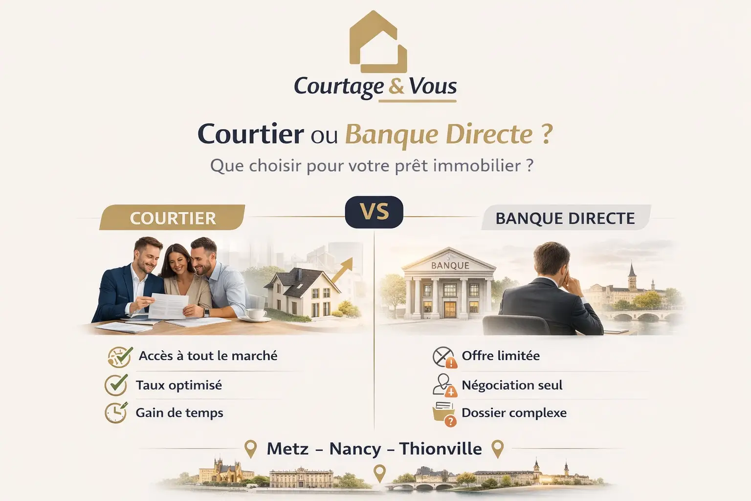 Courtier ou banque directe : que choisir pour son prêt immobilier ?