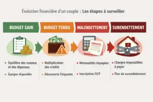 Évolution financière d'un couple - Courtage & Vous