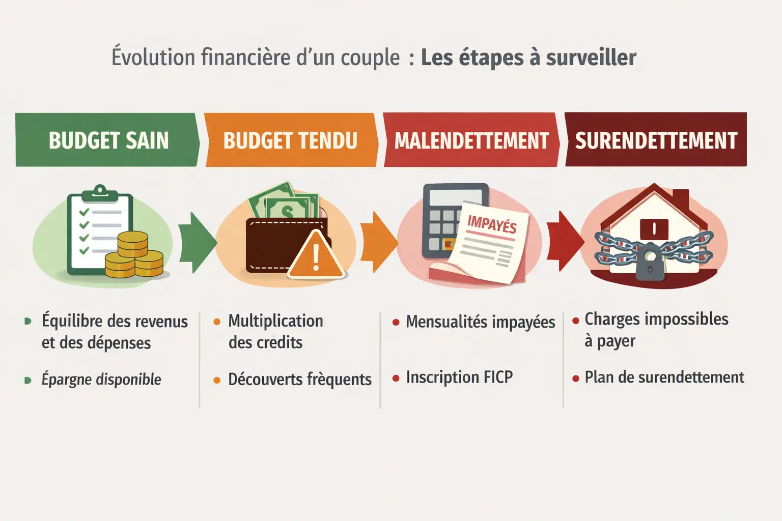 Évolution financière d'un couple - Courtage & Vous