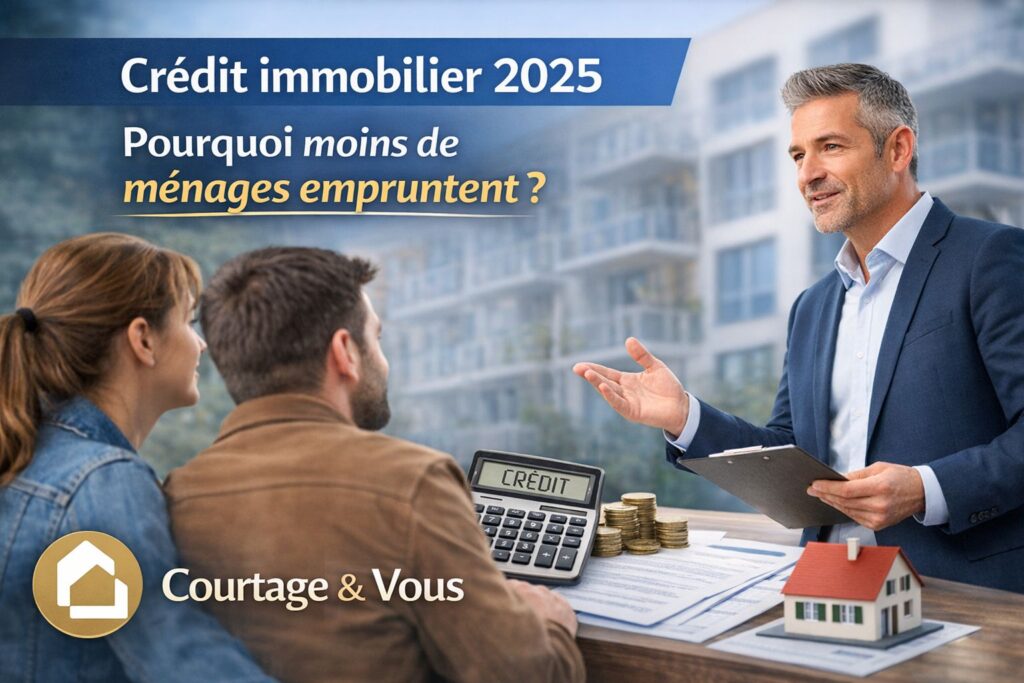 Crédit immobilier 2025 : pourquoi de moins en moins de ménages empruntent ? - courtage & vous