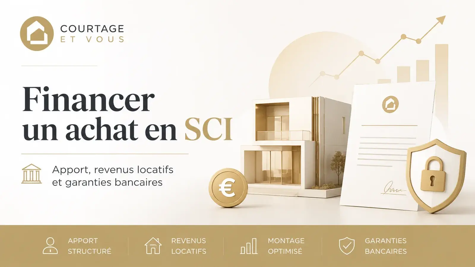 Financement d’un achat immobilier en SCI : apport, revenus locatifs et garanties bancaires
