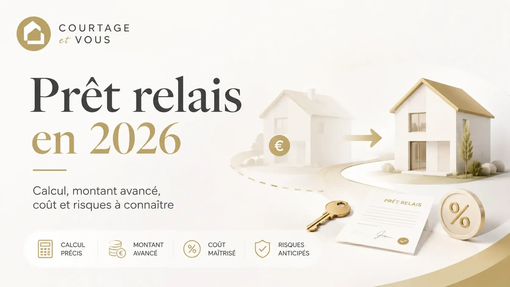 Prêt relais en 2026 : calcul, montant avancé, coût et risques