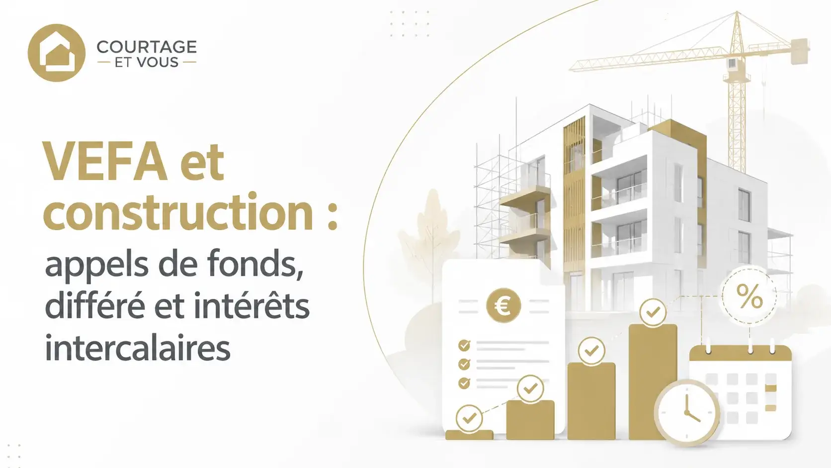 VEFA et construction : appels de fonds, différé et intérêts intercalaires