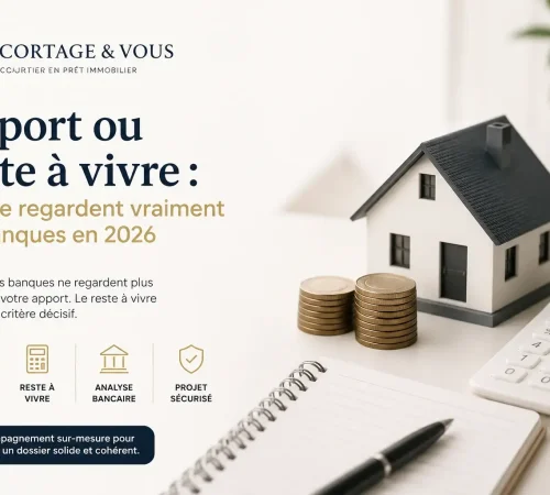 Apport ou reste à vivre : ce que regardent vraiment les banques en 2026 pour accorder un crédit immobilier - Courtage & Vous