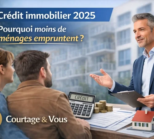 Crédit immobilier 2025 : pourquoi de moins en moins de ménages empruntent ? - courtage & vous